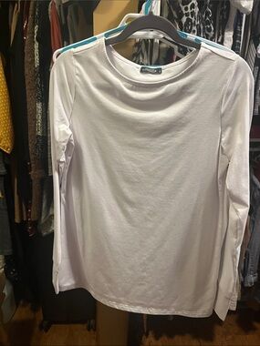 Ofeefan Light White Crewneck Long-Sleeve Tee